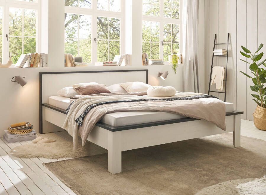 Home affaire 1-persoonsledikant Sherwood van fsc -gecertificeerd houtmateriaal rustieke landhuisstijl