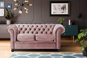 Home affaire 2-zitsbank Chesterfield Home met chique capitonnage en kenmerkende armleuningen