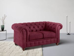 Home affaire 2-zitsbank CHESTERFIELD met knoopsluiting ook in leer