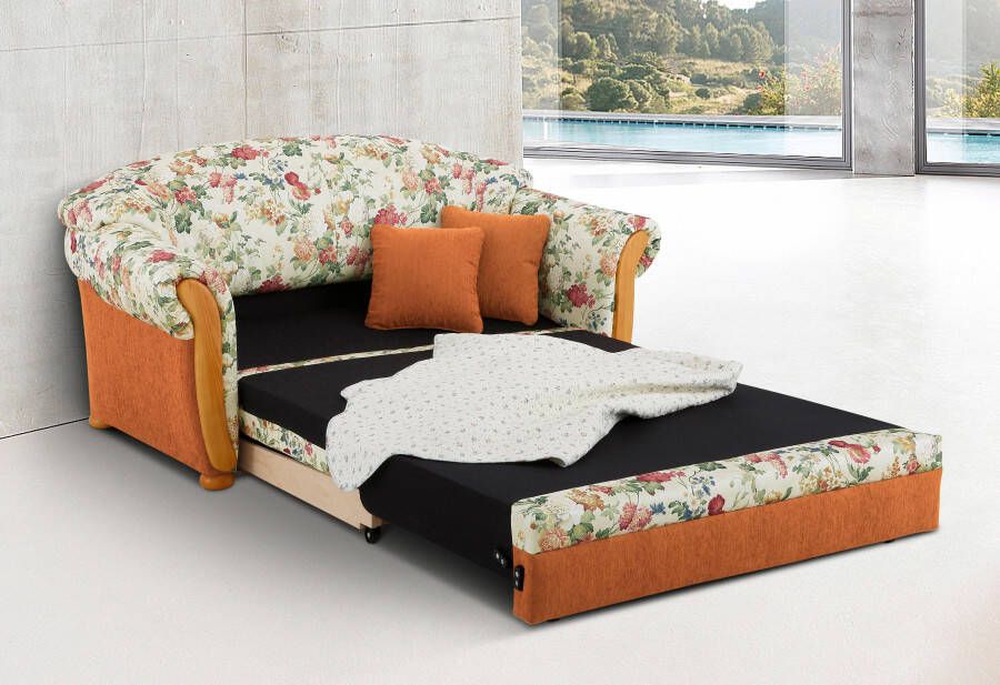 Home affaire 2-zitsbank Milano slaapbank in landhuisstijl comfortabel ligoppervlak 188 124cm