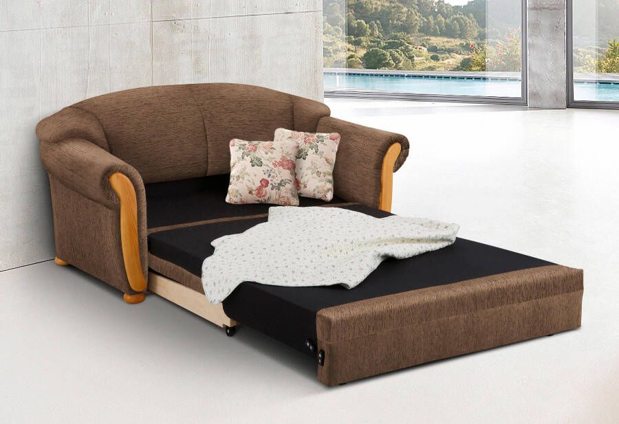 Home affaire 2-zitsbank Milano slaapbank in landhuisstijl comfortabel ligoppervlak 188 124cm