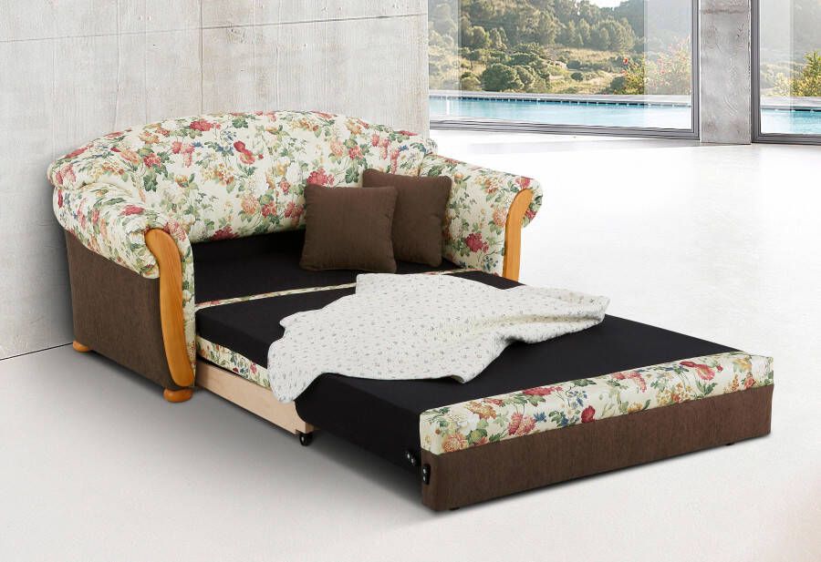 Home affaire 2-zitsbank Milano slaapbank in landhuisstijl comfortabel ligoppervlak 188 124cm