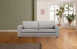 Home affaire 3-zitsbank Lestat met zwarte kunststof poten