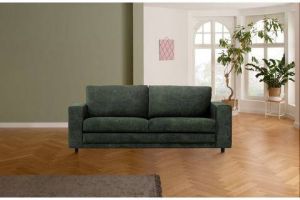 Home affaire 3-zitsbank Lestat met zwarte kunststof poten
