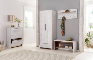 Home affaire Bank Auckland van massief grenenhout in 2 kleurvarianten hoogte 45 cm