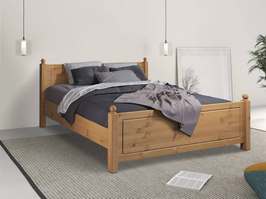 Home affaire Bed Mila van massieve dennen inclusief lattenbodem breedte 180 cm