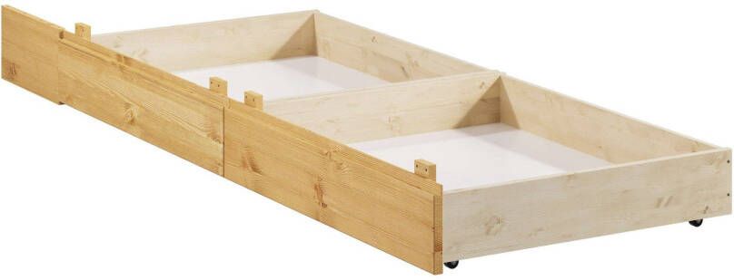 Home affaire Bedlade Luven van massief grenen 2 stuks passen perfect onder het bed luven (2 stuks)