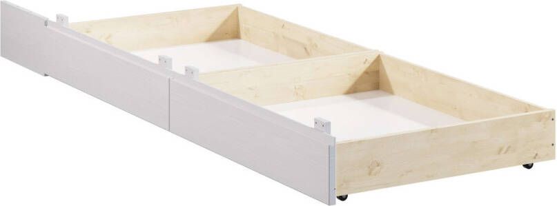 Home affaire Bedlade Luven van massief grenen 2 stuks passen perfect onder het bed luven (2 stuks)