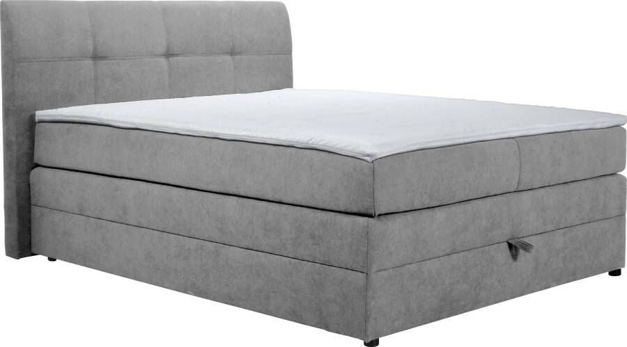 Home affaire Boxspring Finja bijzonder comfortabele lighoogte met praktische bedkist (4-delig)