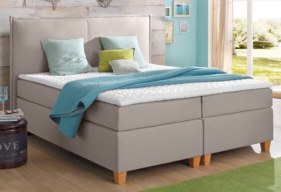 Home affaire Boxspring Houssay incl. topmatras 5 breedtes 2 hardheden ook in extra lang 220 cm