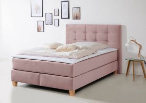 Home affaire Boxspring Moulay incl. topmatras in extra lang 220 cm 3 hardheden ook in h4