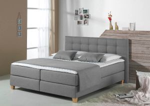 Home affaire Boxspring Moulay incl. topmatras in extra lang 220 cm 3 hardheden ook in h4