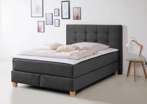 Home affaire Boxspring Moulay incl. topmatras in extra lang 220 cm 3 hardheden ook in h4