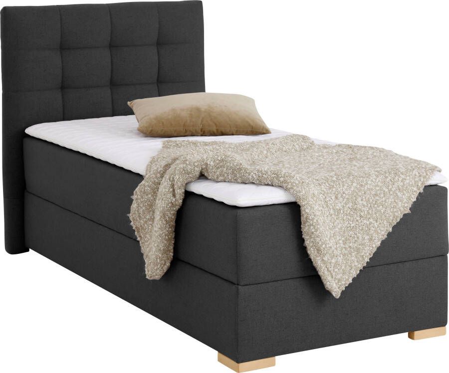 Home affaire Boxspring Olivet in 4 kleuren 4 breedten 2 matrassoorten ook in extra lang 220 cm
