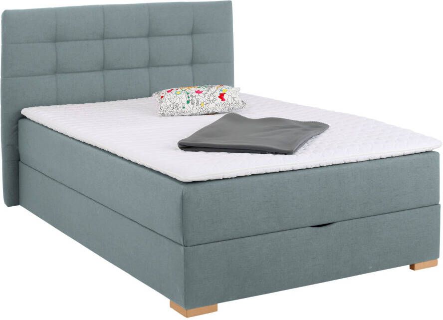 Home affaire Boxspring Olivet in 4 kleuren 4 breedten 2 matrassoorten ook in extra lang 220 cm