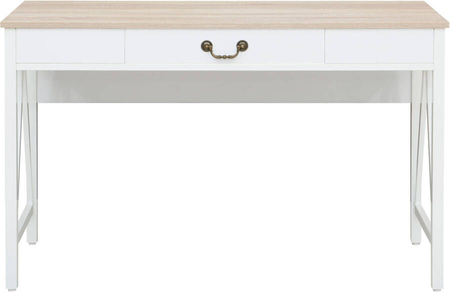 Home affaire Bureau Bellerie Landhuisstijl soft-close krasbestendige oppervlakte breedte 120 cm