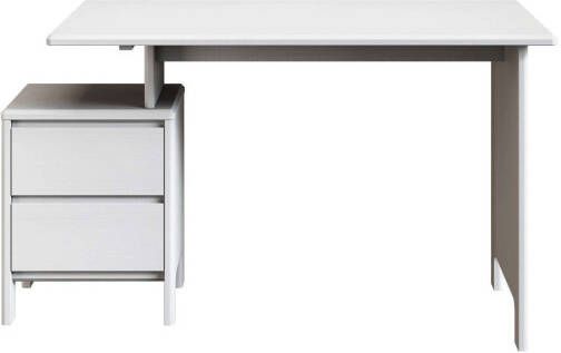 Home affaire Bureau Luven computerbureau gecertificeerd massief hout met 2 lades breedte 120-140 cm