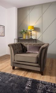 Home affaire Chesterfield-fauteuil DOVER past bij de "dover"-serie met luxueuze capitonnage en los kussen
