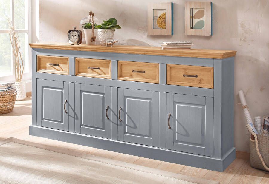 Home affaire Dressoir Selma Commode met 4 deuren en 4 lades. Breedte 192 cm