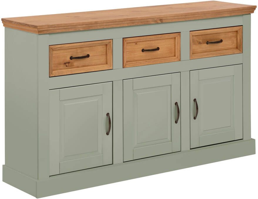 Home affaire Dressoir Selma Commode van massief grenenhout breedte 145 cm