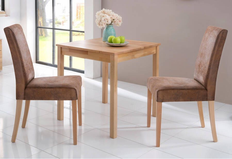 Home affaire Eethoek Lea TOPSELLER! Massief hout verschillende uitvoeringen beschikbaar (set 3-delig)