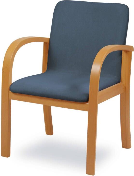 Home affaire Eetkamerstoel LINA707 Extra-comfort vlekbestendig weefsel massief hout (1 stuk)