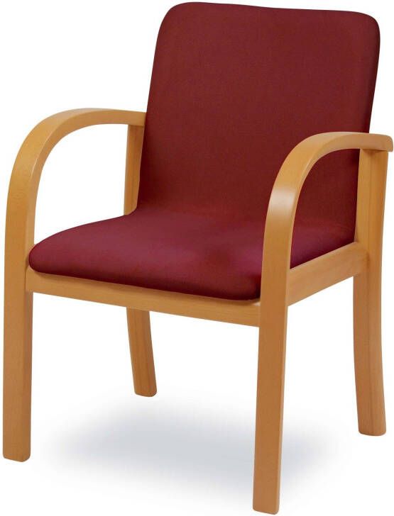Home affaire Eetkamerstoel LINA707 Extra-comfort vlekbestendig weefsel massief hout (1 stuk)