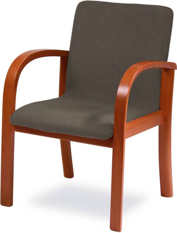 Home affaire Eetkamerstoel LINA707 Extra-comfort vlekbestendig weefsel massief hout (1 stuk)