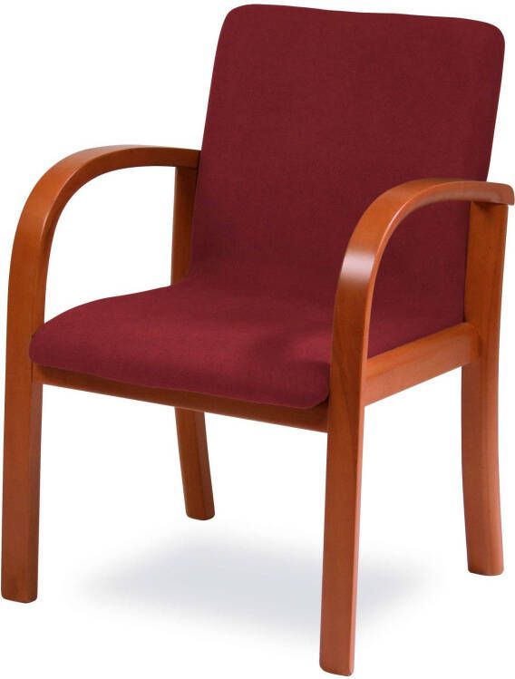 Home affaire Eetkamerstoel LINA707 Extra-comfort vlekbestendig weefsel massief hout (1 stuk)