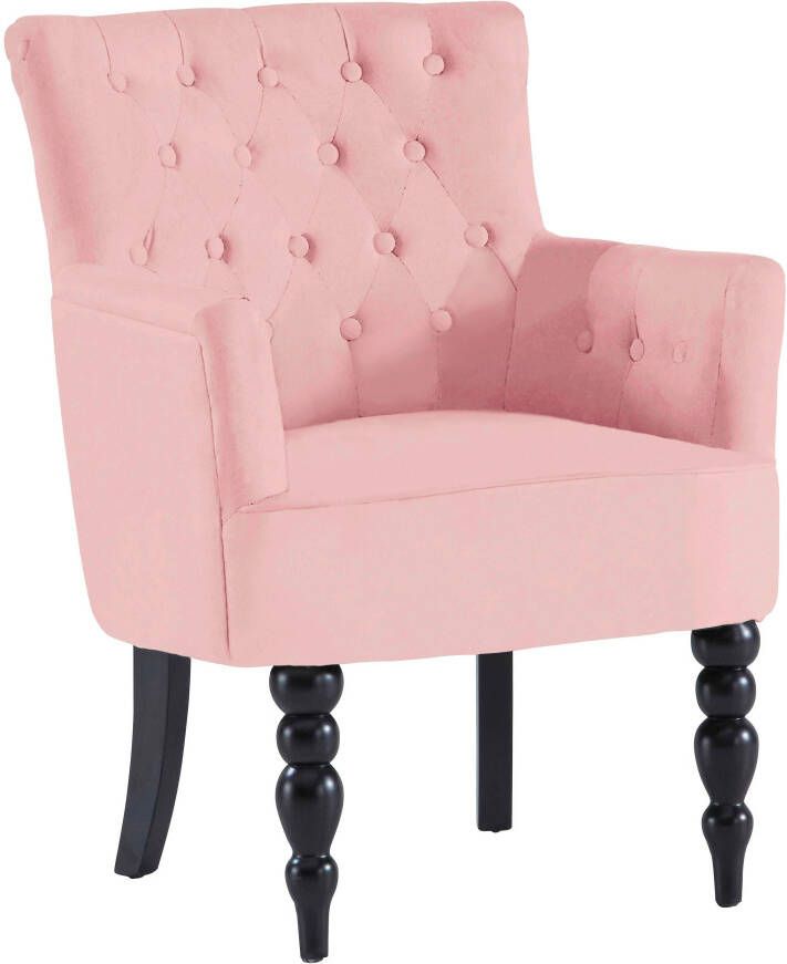 Home affaire Fauteuil Barok met gewatteerde rugleuning