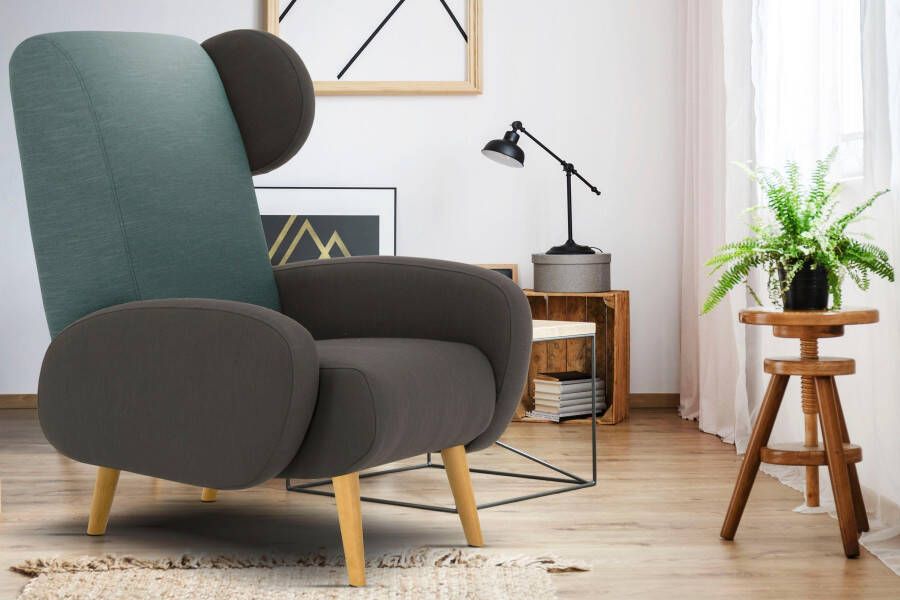 Home affaire Fauteuil Gox Ohrensessel in buitengewoon stijlvolle look