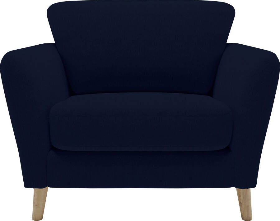 Home affaire Fauteuil Marseille met massief eiken poten verschillende hoezen en kleuropties