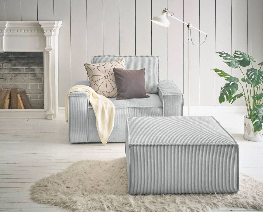 Home affaire Fauteuil Sherwood Loveseat en hocker als set passend bij de bekleding-serie SHERWOOD