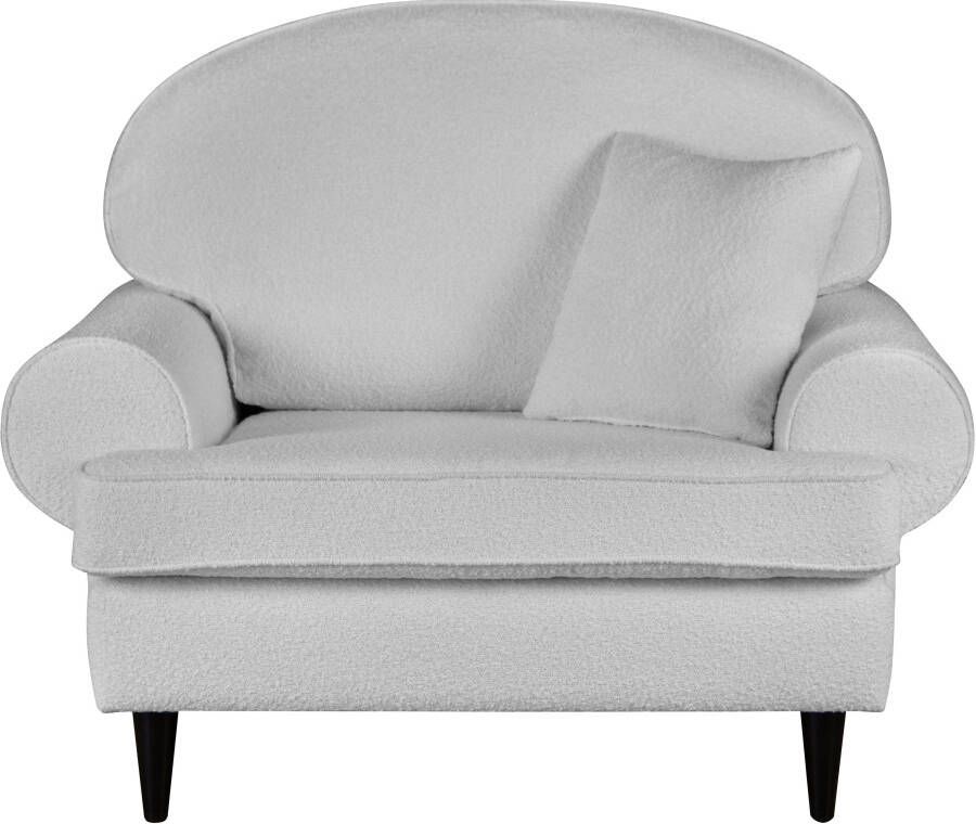 Home affaire Fauteuil Vitreux ook in bouclé-bekleding bxhxd: 117x100x95 cm