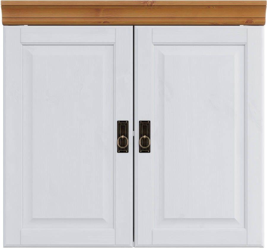 Home affaire Hangkast Rügen Breedte 80 cm massief grenen 2 deuren 1 legplank