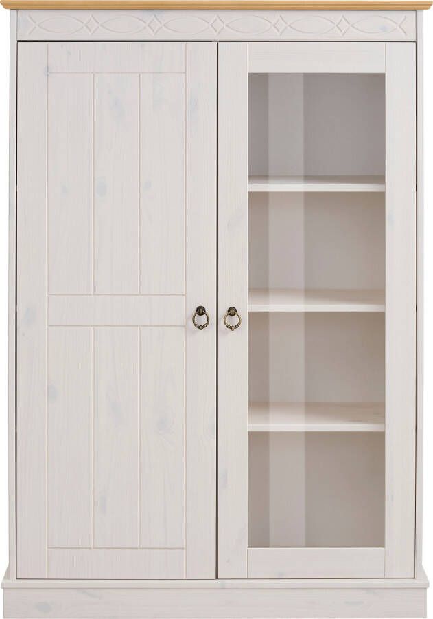 Home affaire Highboard Indra Vitrine breedte 86 cm