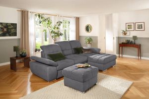 Home affaire Hocker Lotus luxe belastbaar tot 140 kg door speciaal schuim met en zonder bergruimte