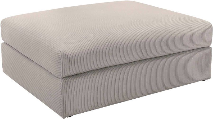 Home affaire Hocker Soft&Cosy XL van ribfluweel