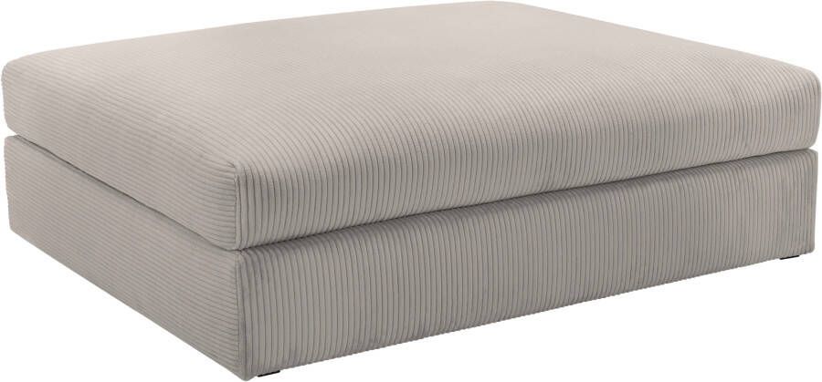 Home affaire Hocker Soft&Cosy XXL van ribfluweel