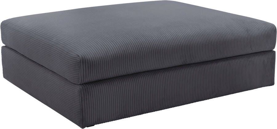 Home affaire Hocker Soft&Cosy XXL van ribfluweel