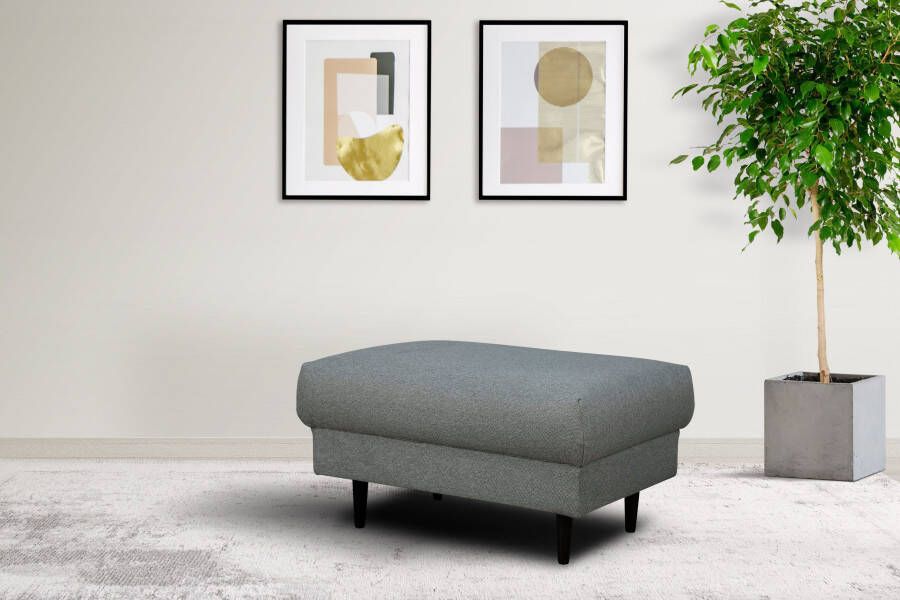 Home affaire Hocker VEYRAS zitpoef afmetingen B D H: 90 65 46 cm met golvenondersteuning passend bij de serie veyras