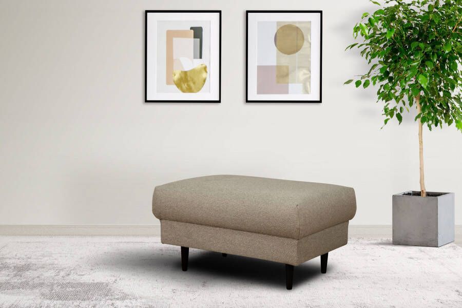 Home affaire Hocker VEYRAS zitpoef afmetingen B D H: 90 65 46 cm met golvenondersteuning passend bij de serie veyras