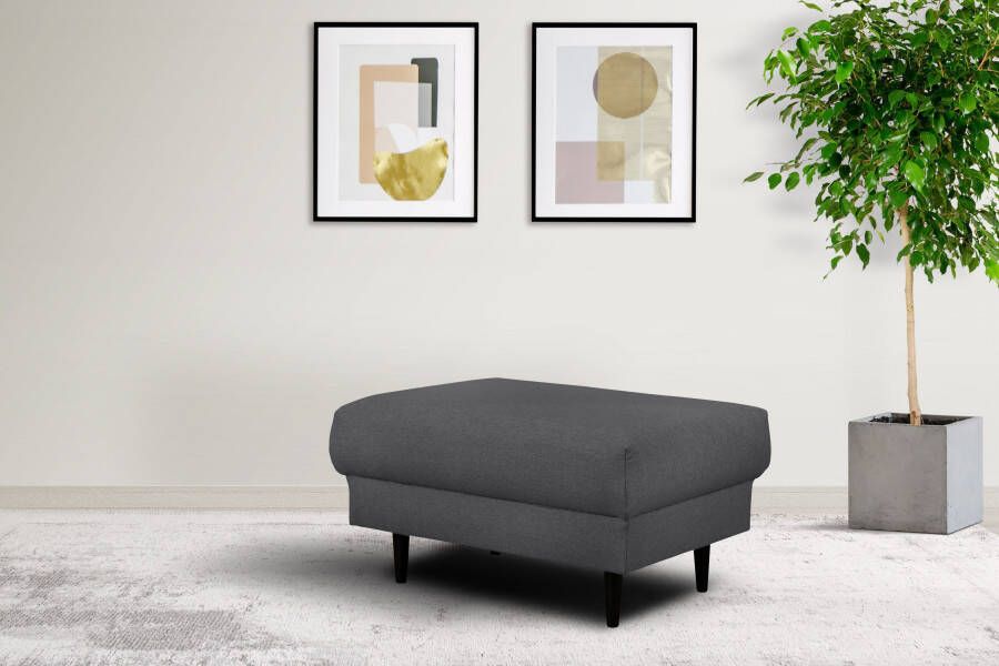 Home affaire Hocker VEYRAS zitpoef afmetingen B D H: 90 65 46 cm met golvenondersteuning passend bij de serie veyras