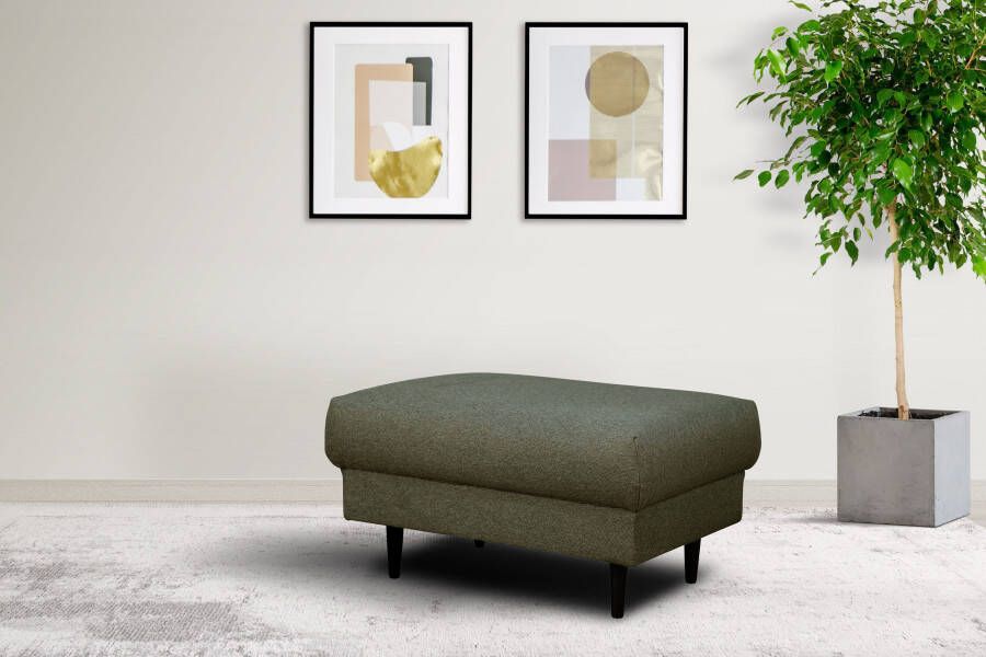 Home affaire Hocker VEYRAS zitpoef afmetingen B D H: 90 65 46 cm met golvenondersteuning passend bij de serie veyras