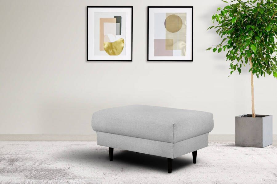 Home affaire Hocker VEYRAS zitpoef afmetingen B D H: 90 65 46 cm met golvenondersteuning passend bij de serie veyras