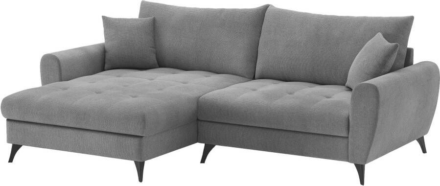 Mr. Couch Home affaire Hoekbank Blackburn II L-vorm Met koudschuimvering tot 140 kg belastbaar