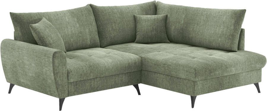 Mr. Couch Home affaire Hoekbank Blackburn II L-vorm Met koudschuimvering tot 140 kg belastbaar