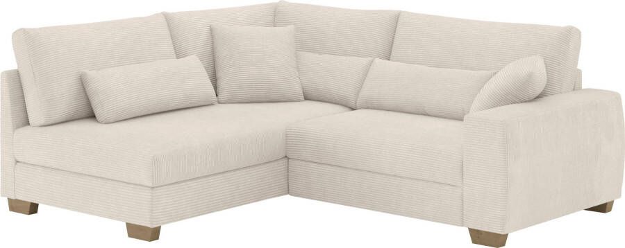 Mr. Couch Home affaire Hoekbank Helena Met binnenvering optioneel met bed en pocketvering