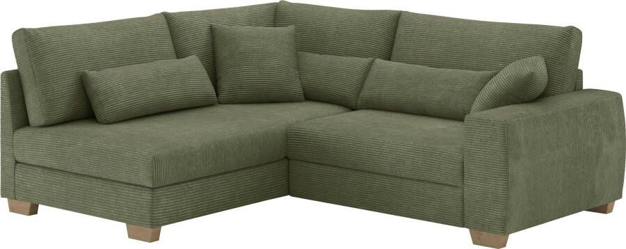 Mr. Couch Home affaire Hoekbank Helena Met binnenvering optioneel met bed en pocketvering