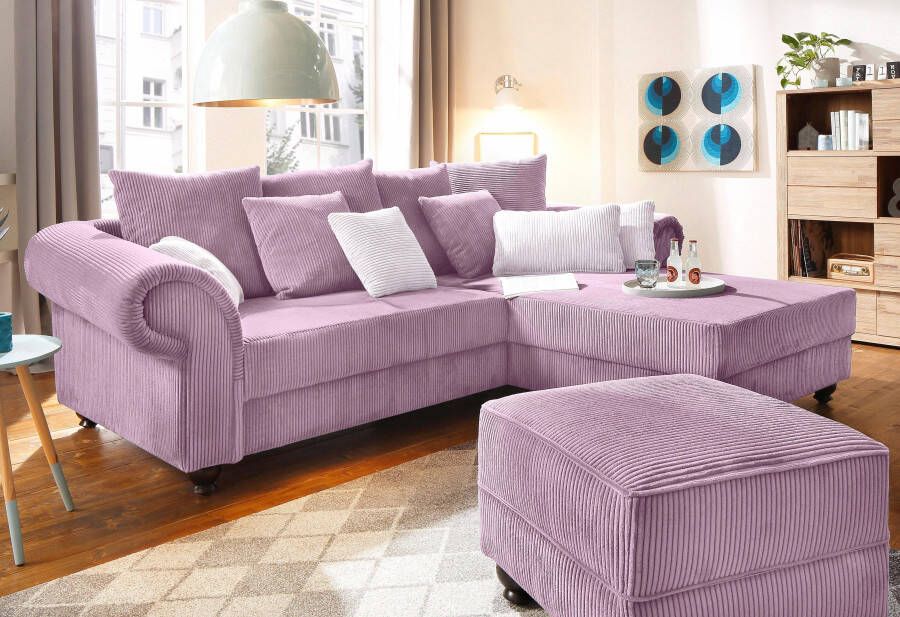 Home affaire Hoekbank King George King Henry Mega Sofa Breedte 260cm L-vorm